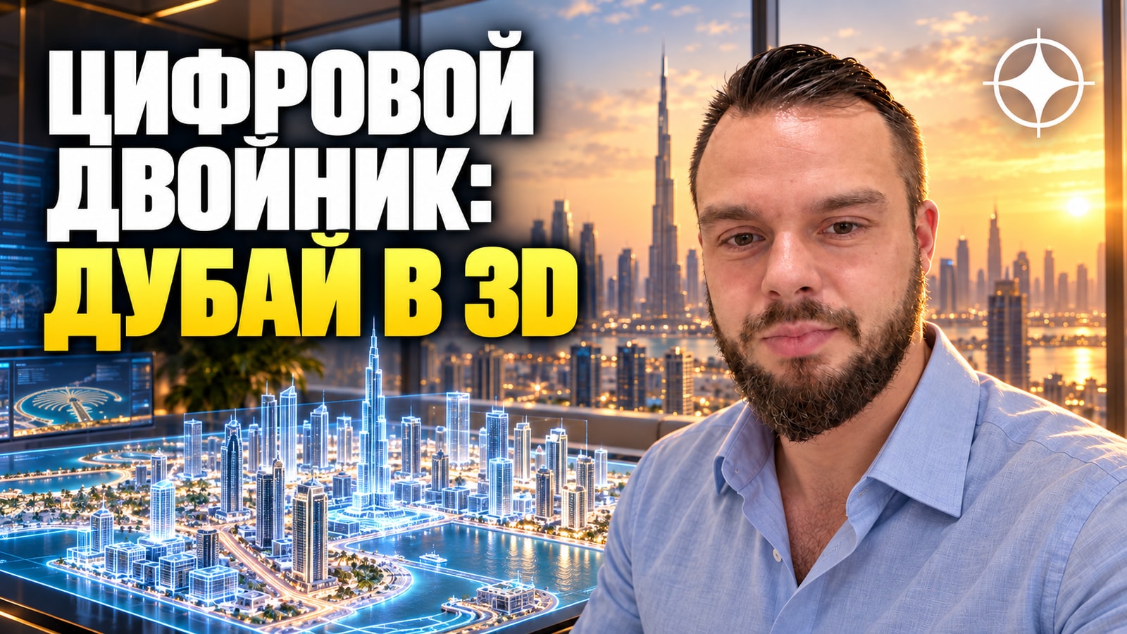 Цифровой двойник Дубая: 195 тысяч зданий в трёхмерной модели города