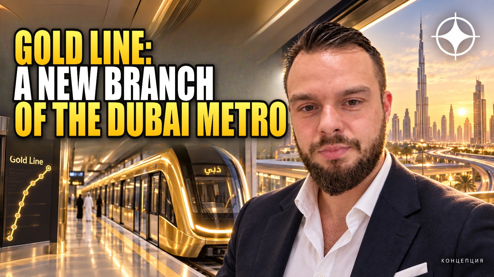 Gold Line: Dubai’s Fourth Metro Line — 42km Underground, 18 Stations, Opening 2032