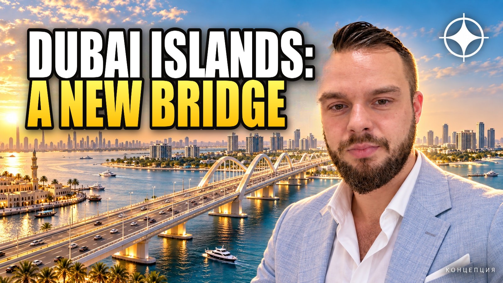 Dubai Islands to Bur Dubai bridge: 1.4 km, eight lanes and a late-2026 opening