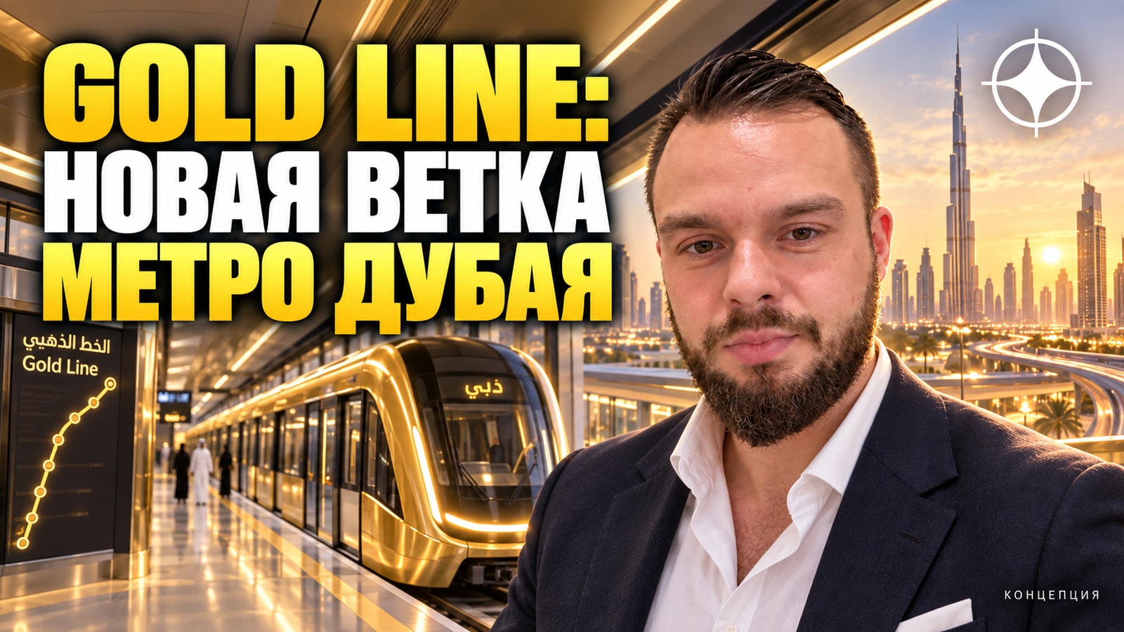 Gold Line: четвёртая ветка метро Дубая — 42 км под землёй и 18 станций