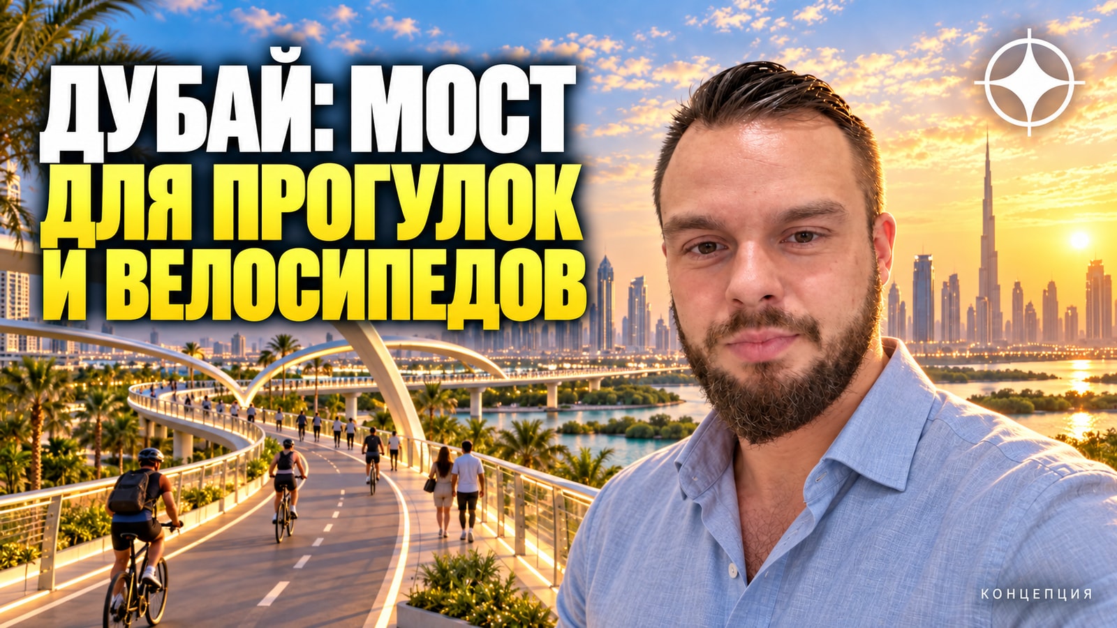 Дубай открыл 820-метровый велопешеходный мост Al Mamzar — Al Khawaneej