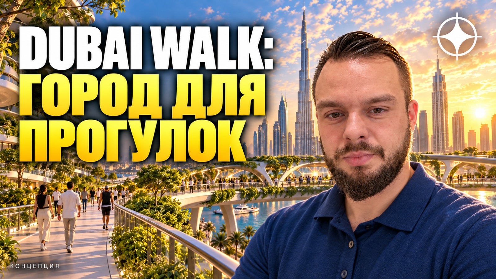 Dubai Walk: 6000 км пешеходных маршрутов и 110 мостов к 2040 году