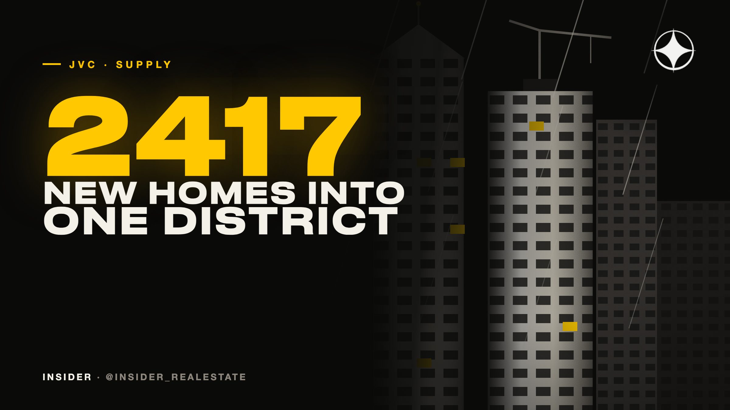 JVC: 2 417 new apartments in one district in a single year