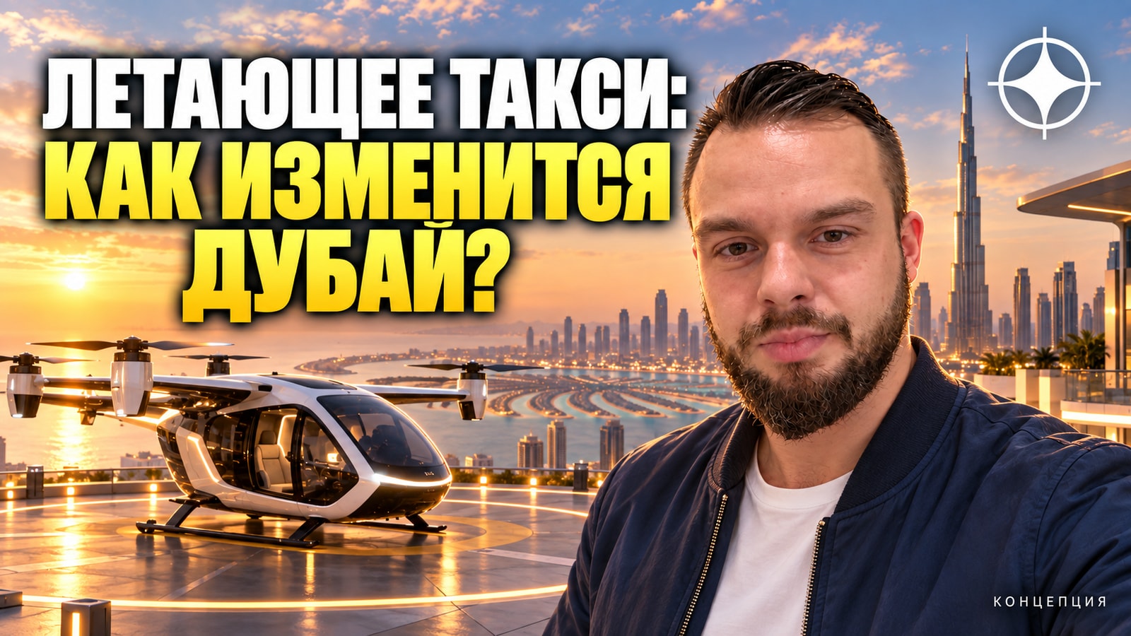 Летающее такси в ОАЭ уже в 2026-м: от аэропорта до Пальмы за 12 минут, из Абу-Даби в Дубай — быстрее получаса