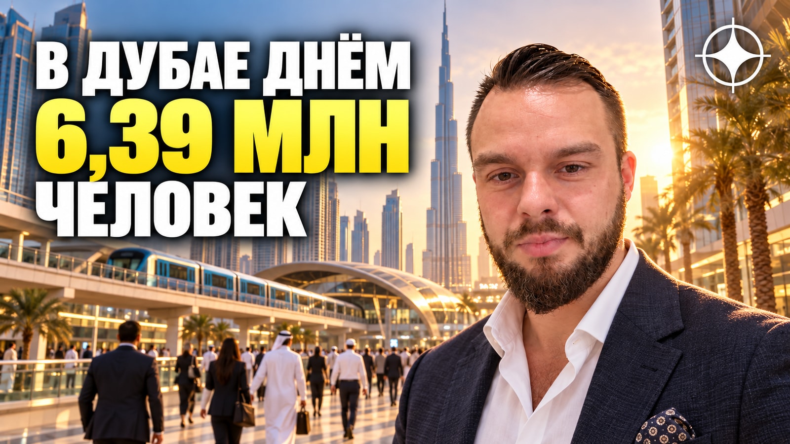 Население Дубая — 4,74 млн, а днём в городе 6,39 млн человек