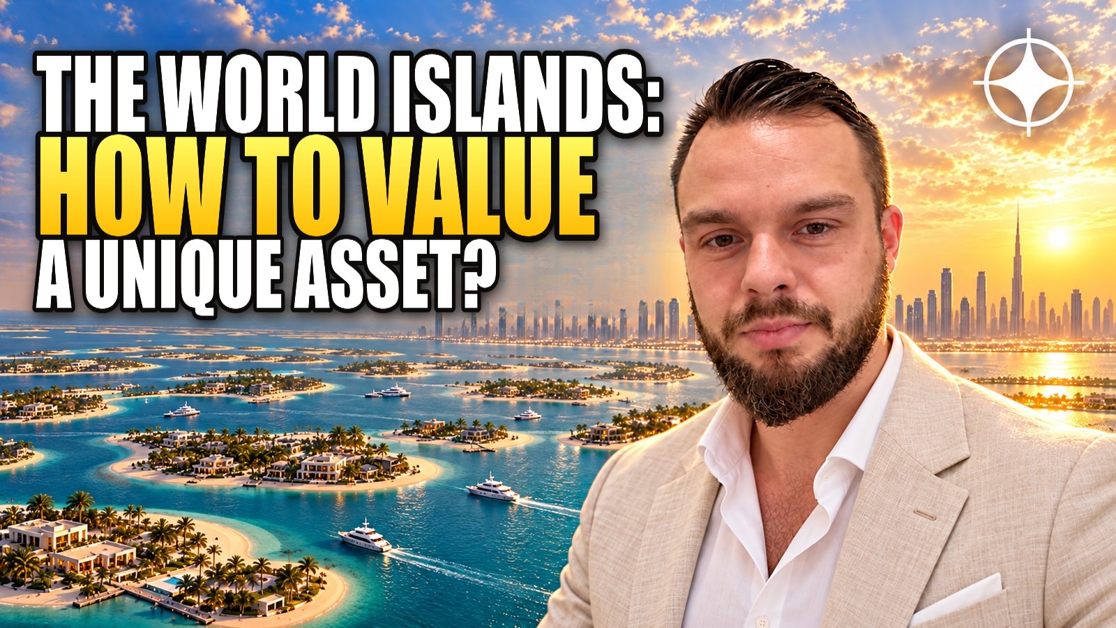 The World Islands: pricing an asset with no comparables