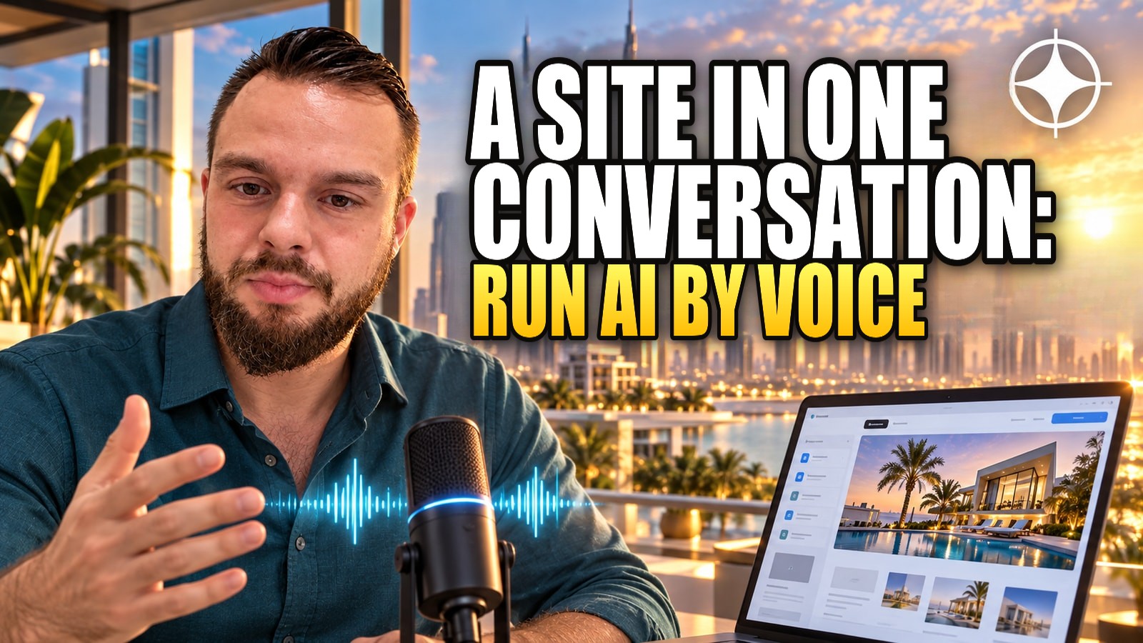 Voice-Controlled AI: Building a Website From One Conversation