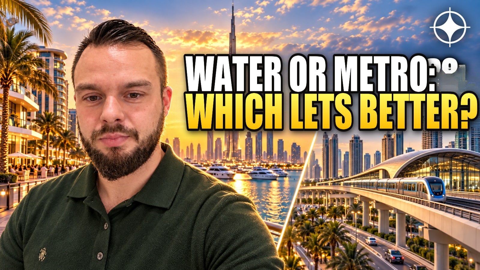Water or a metro station: the two kinds of Dubai district, and what each one lets to