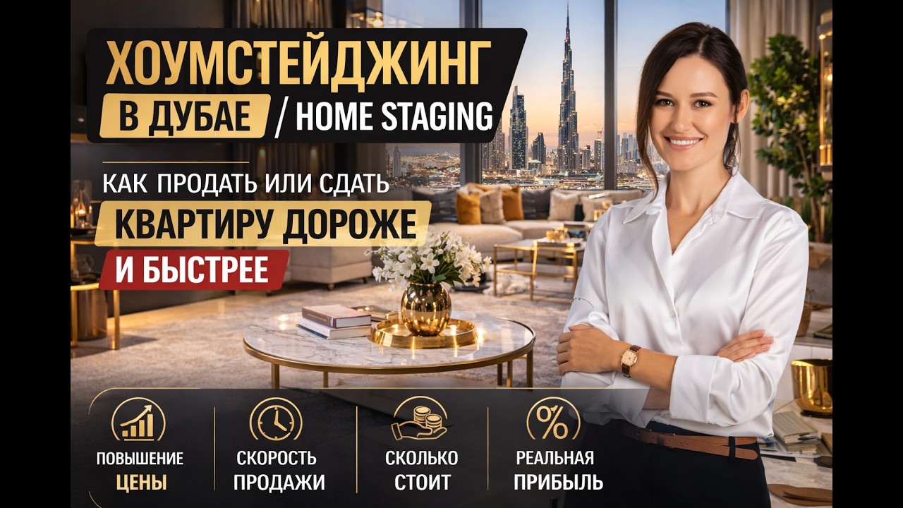 Хоумстейджинг в Дубае: как увеличить цену продажи и аренды квартиры