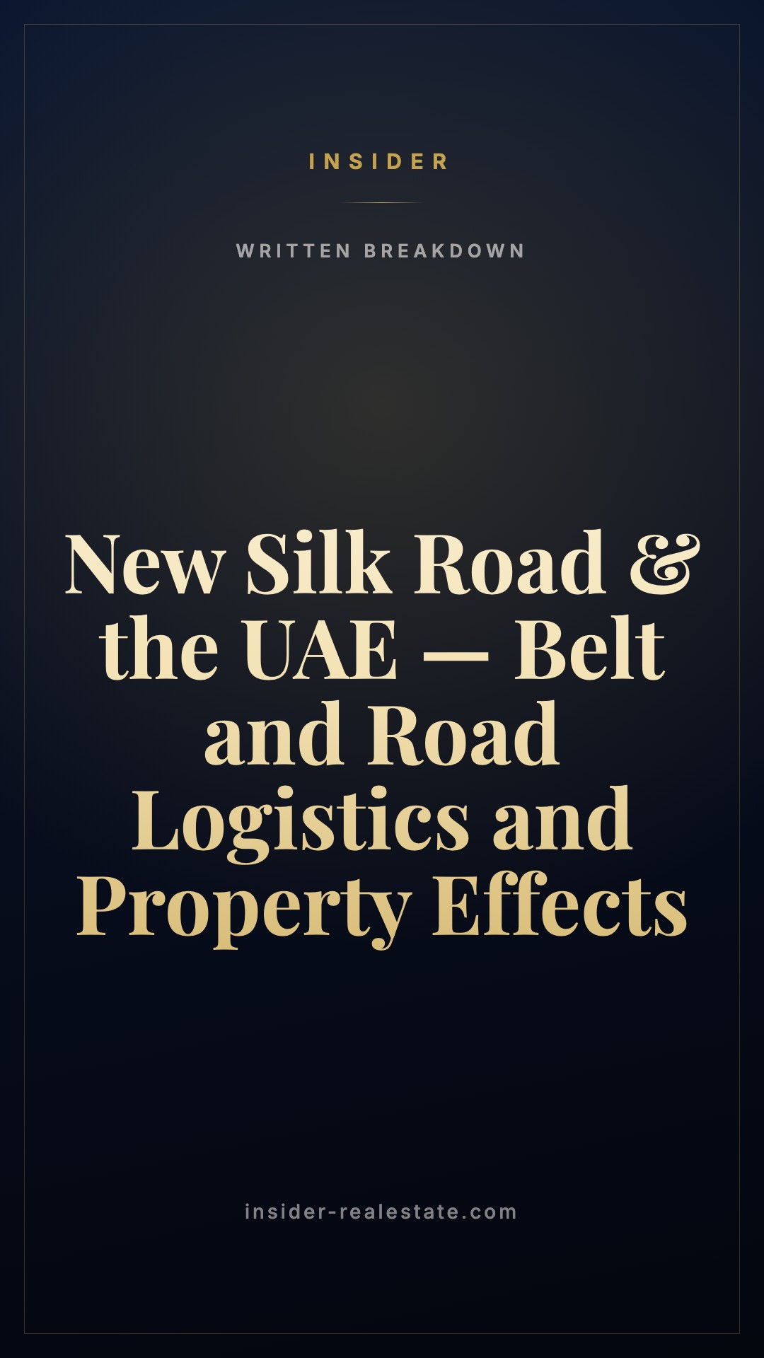 The New Silk Road: what a trade corridor does to the cities on it
