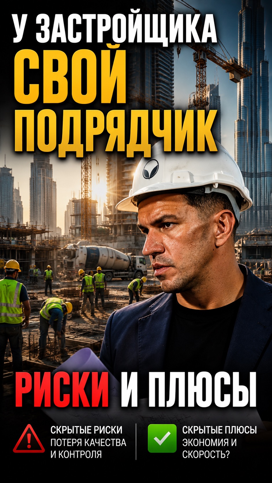 У застройщика свой подрядчик: риски и плюсы для инвестора
