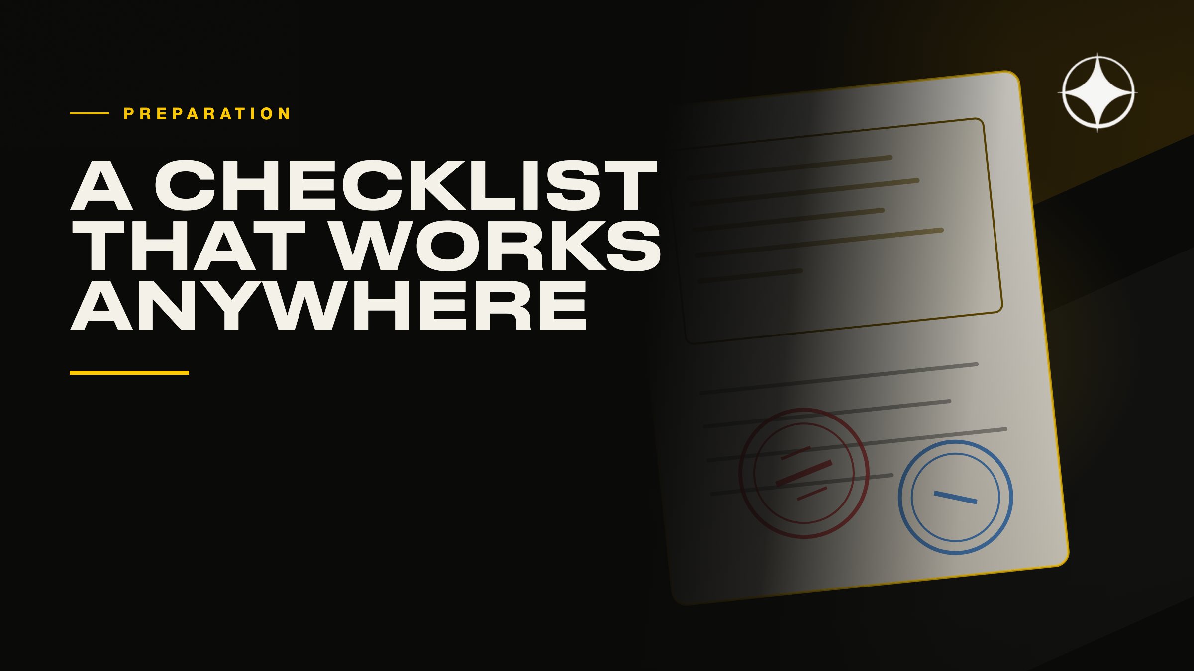 A document checklist that works for any application