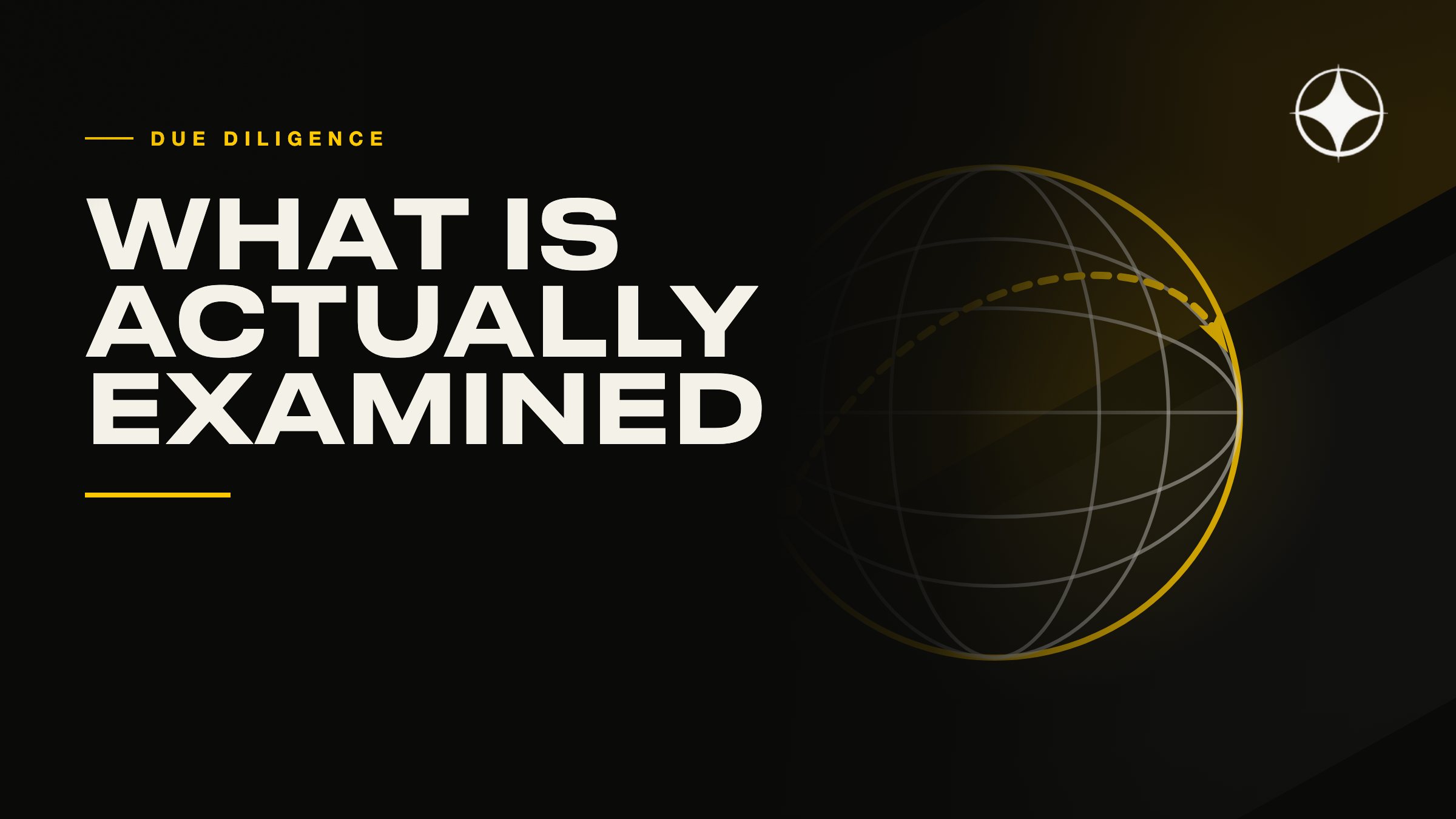 Due diligence on the applicant: what is actually examined