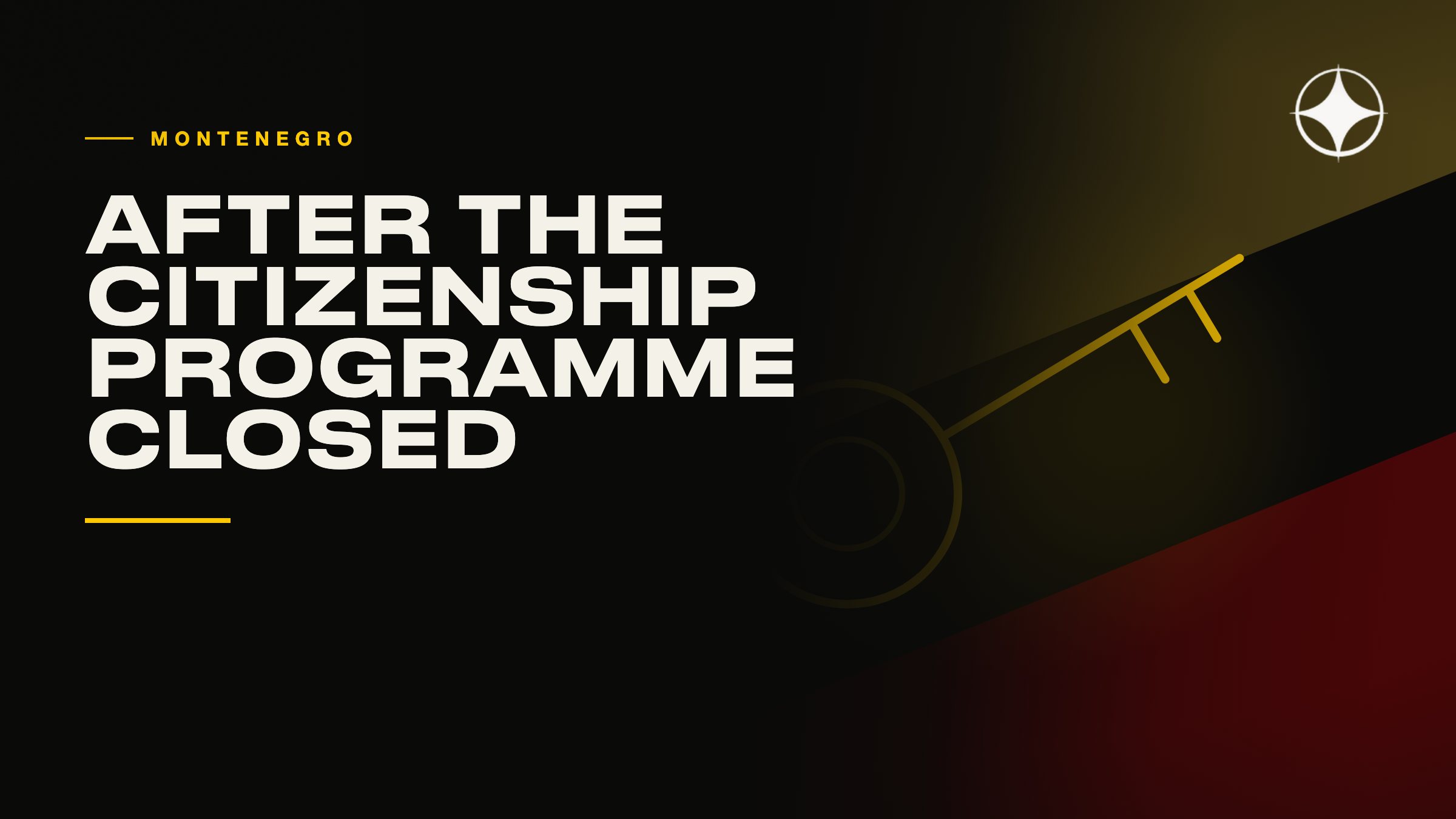 Montenegro after the citizenship programme closed