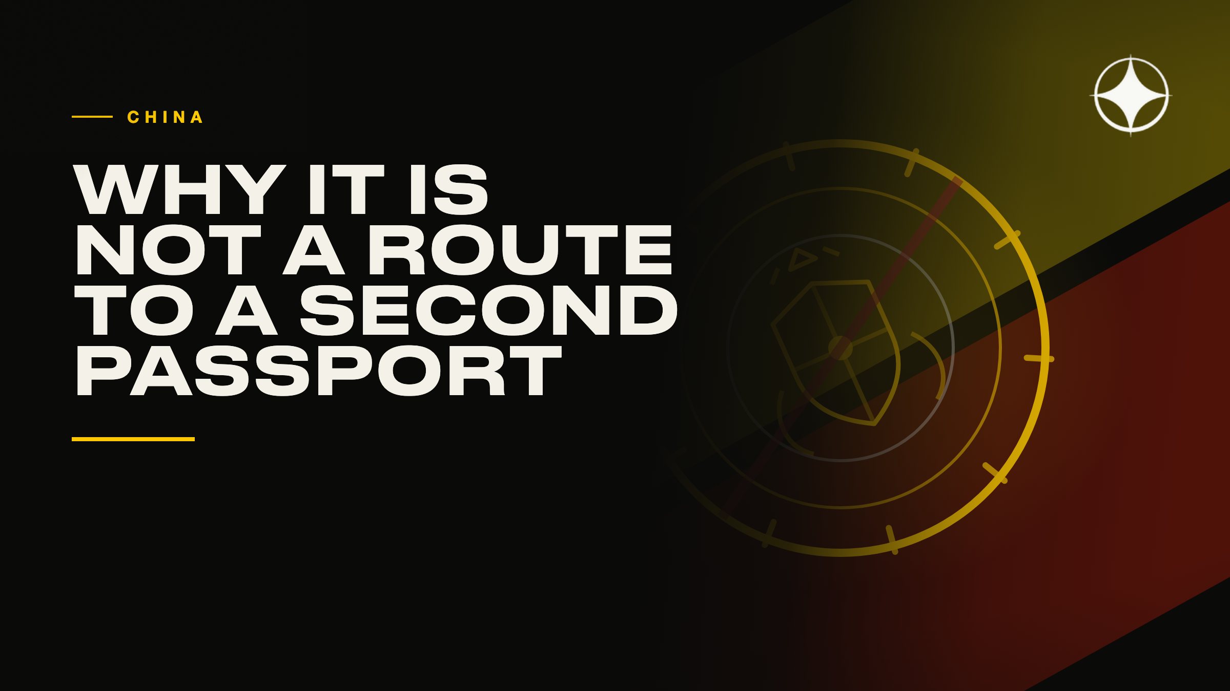 China: work, status, and why it is not a route to a second passport