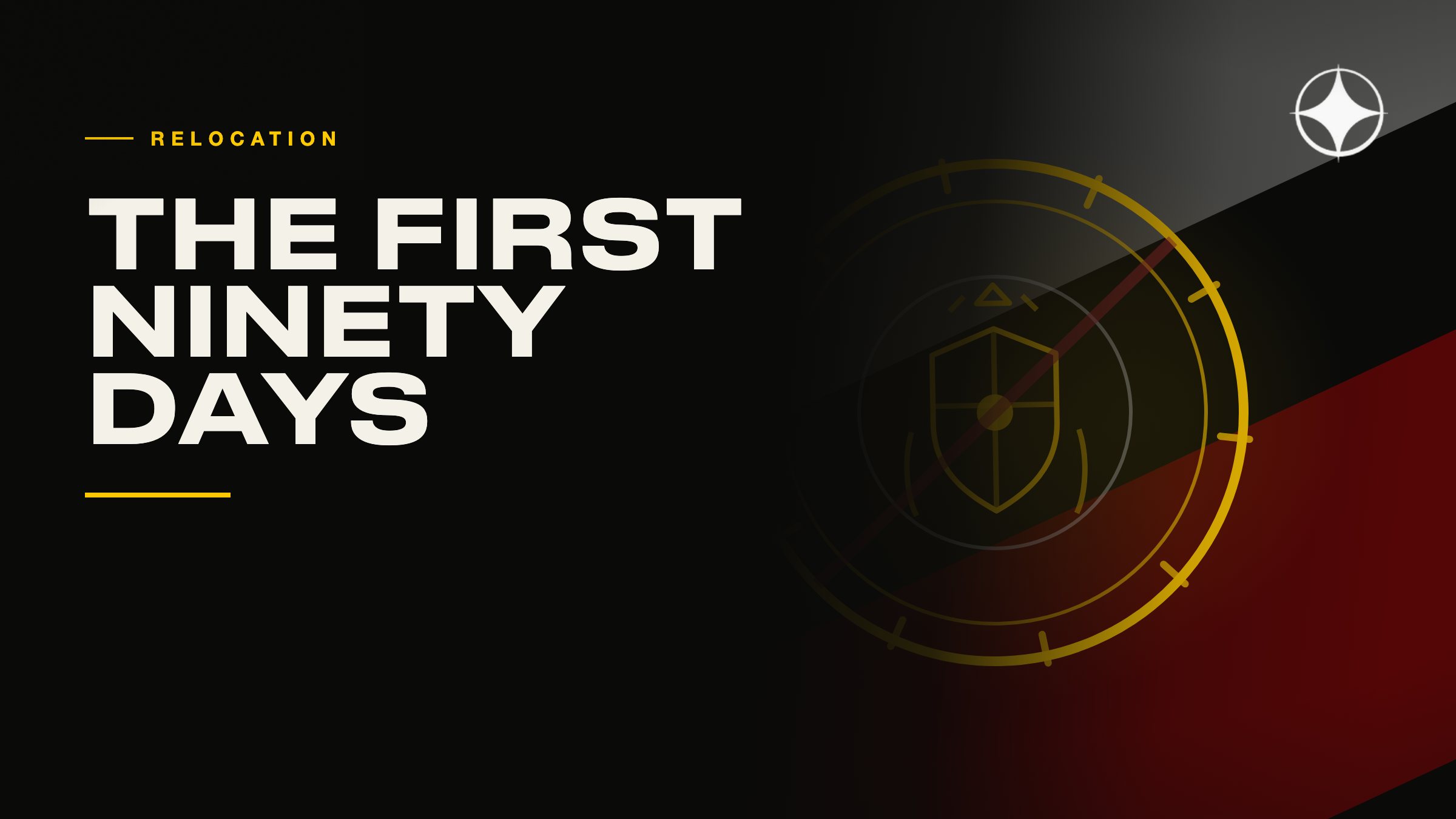 The first ninety days: what to settle, and in what order
